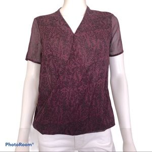 $5 SALE Banana Republic Short Sleeve Wrap Front Size XS